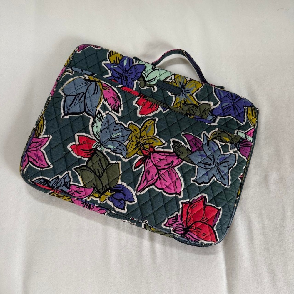 Quilted Floral Laptop Bag  Vera Bradley quilted floral laptop bag